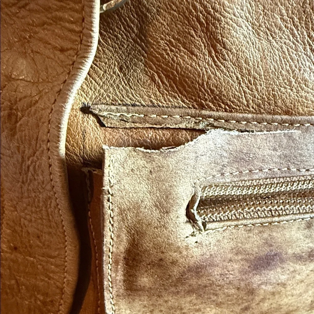 Vtg L.L. Bean 70s/80s Full Leather Continental Rucksack Backpack | Farfalla